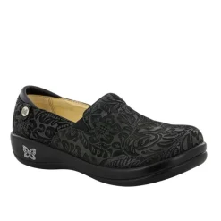 Alegria Keli Black Embossed Paisley