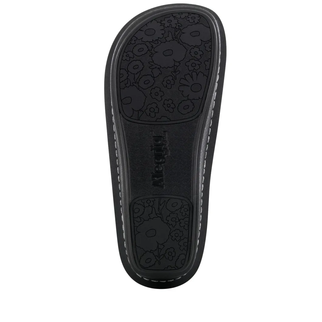 Alegria Paloma Black Embossed Rose