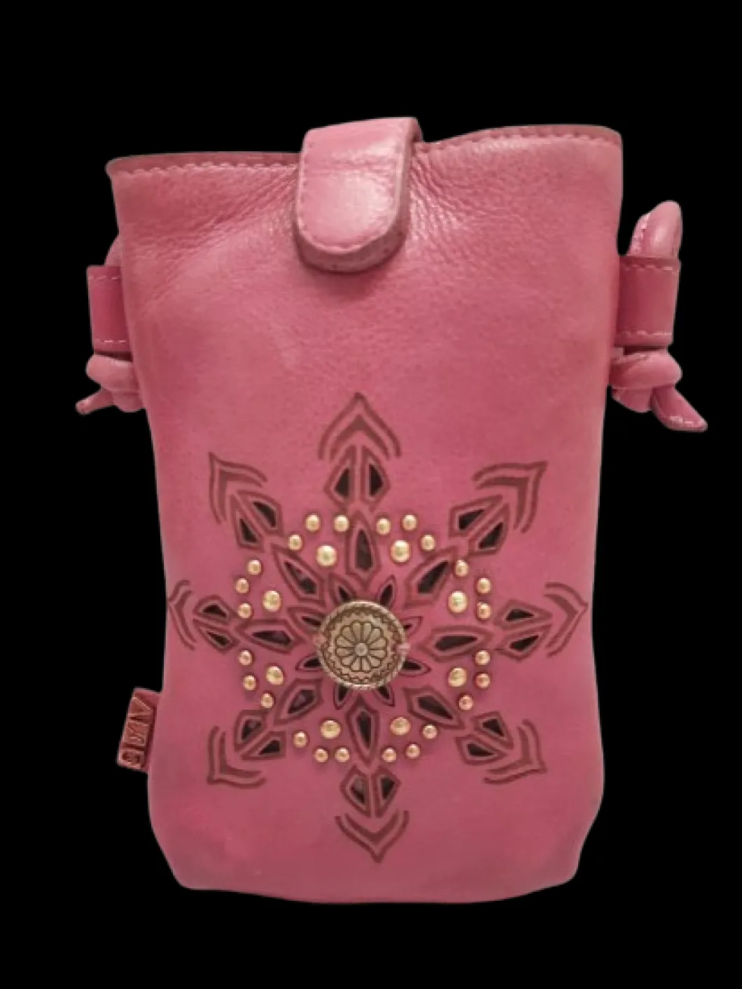 Art N Vintage Kadia Phone Raspberry Crossbody Bag