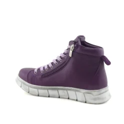 Cabello Uki Twin Zip Boot Purple