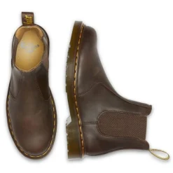 Dr Martens 2976 Dark Brown Crazy Horse Yellow Stitch Crazy Horse