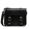 Dr Martens 7" Leather Satchel Black Kiev & Black Smooth