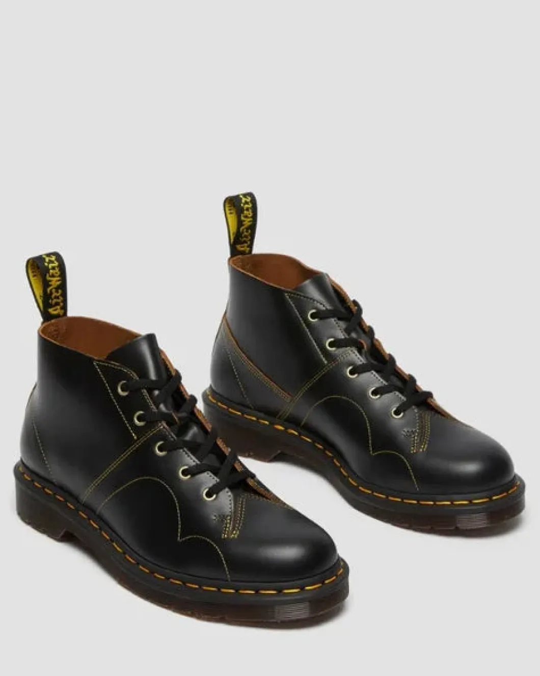 Dr Martens Church Monkey Boot Dark Brown Crazy Horse