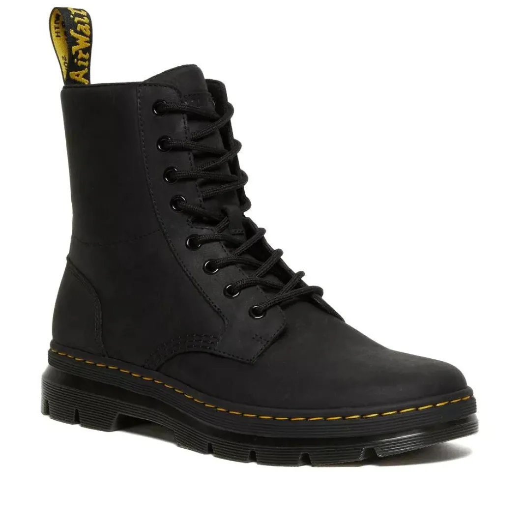 Dr Martens Combs Leather Black Wyoming