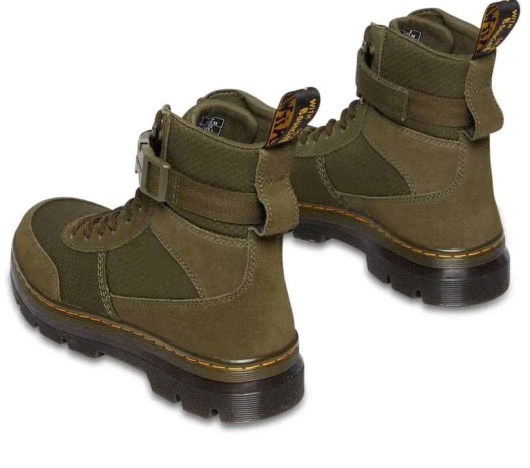 Dr Martens Combs Tech 8 Olive Boot