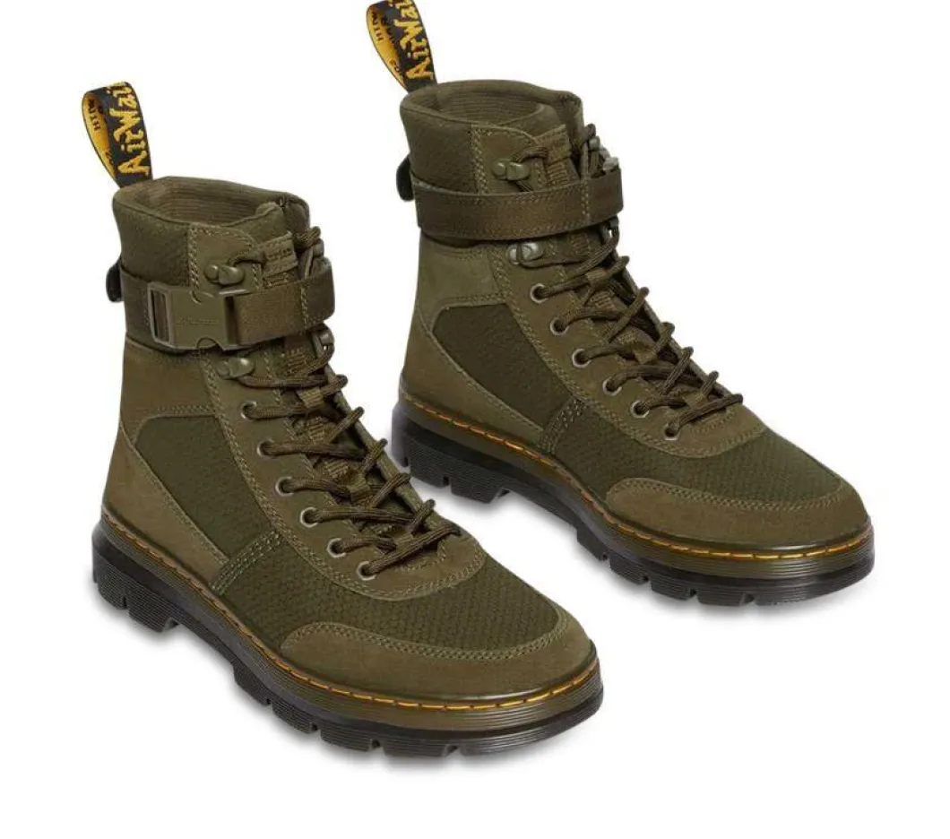 Dr Martens Combs Tech 8 Olive Boot