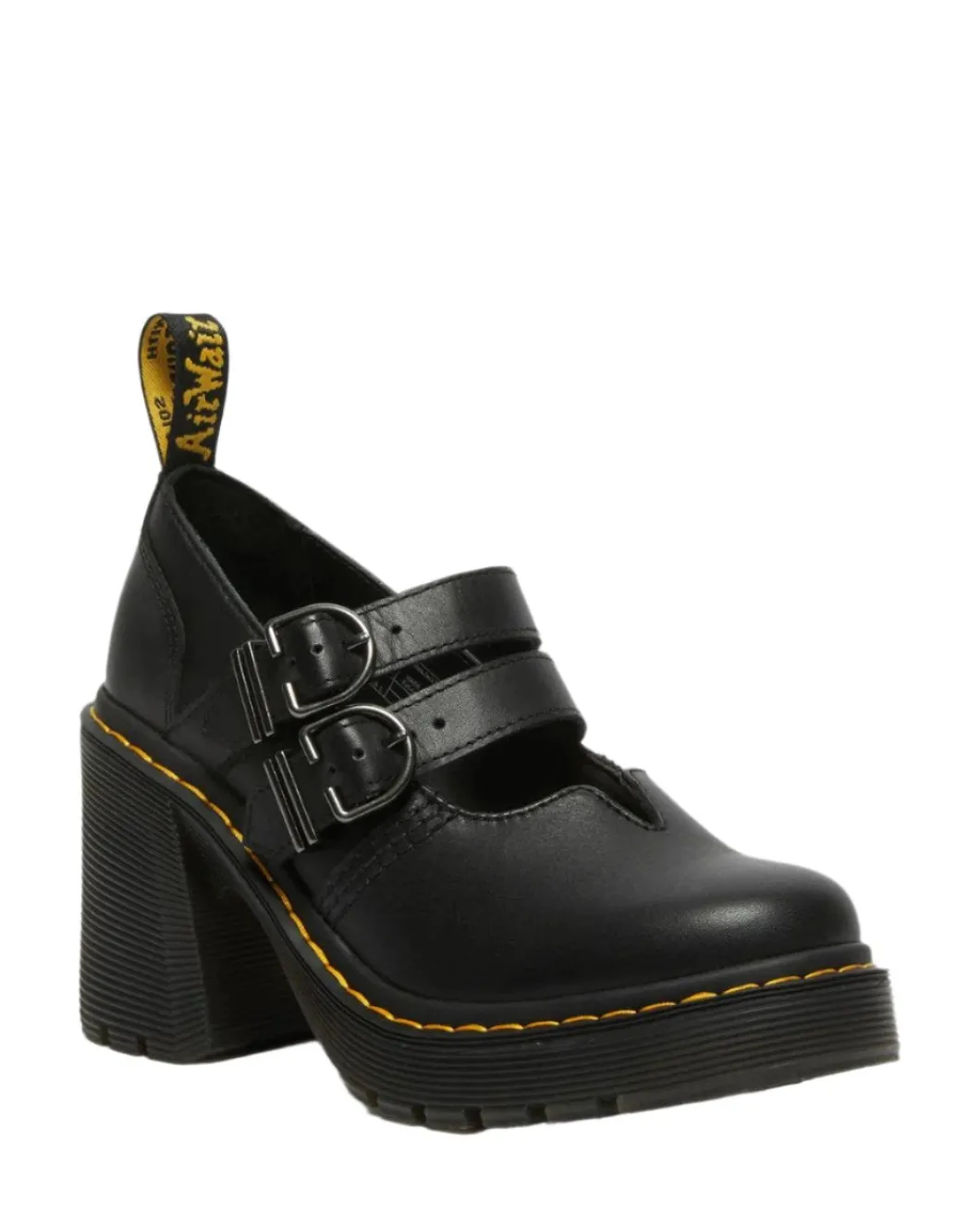 Dr Martens Eviee (Lottee) Black Heeled Mary Jane