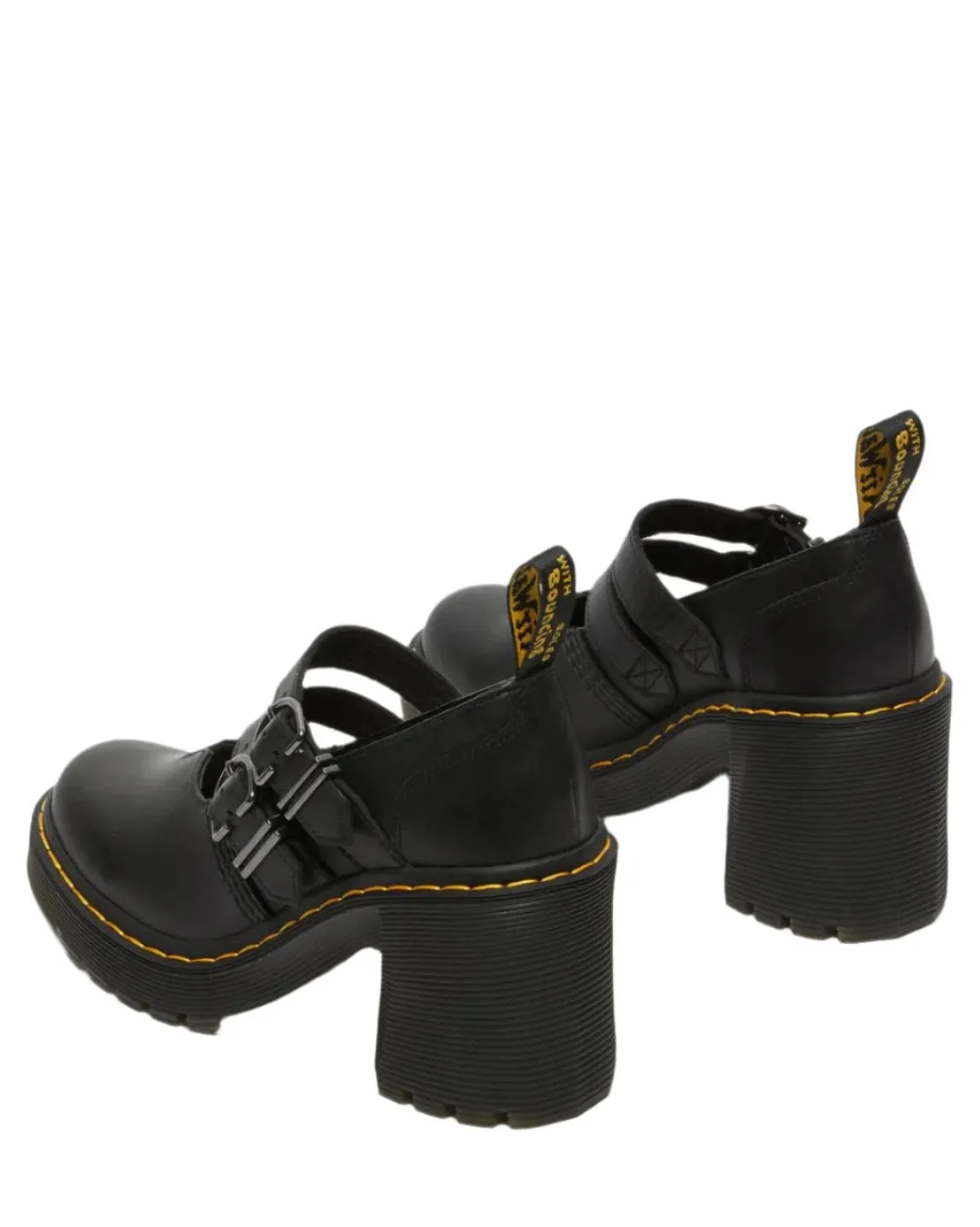 Dr Martens Eviee (Lottee) Black Heeled Mary Jane