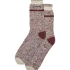 Dr Martens Marl Original Socks Oxblood/White