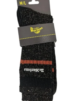 Dr Martens Marl Sock Black Organic Cotton Blend