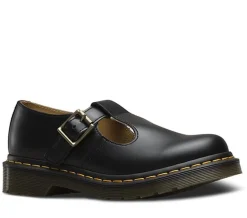 Dr Martens Polley T-Bar Black Smooth