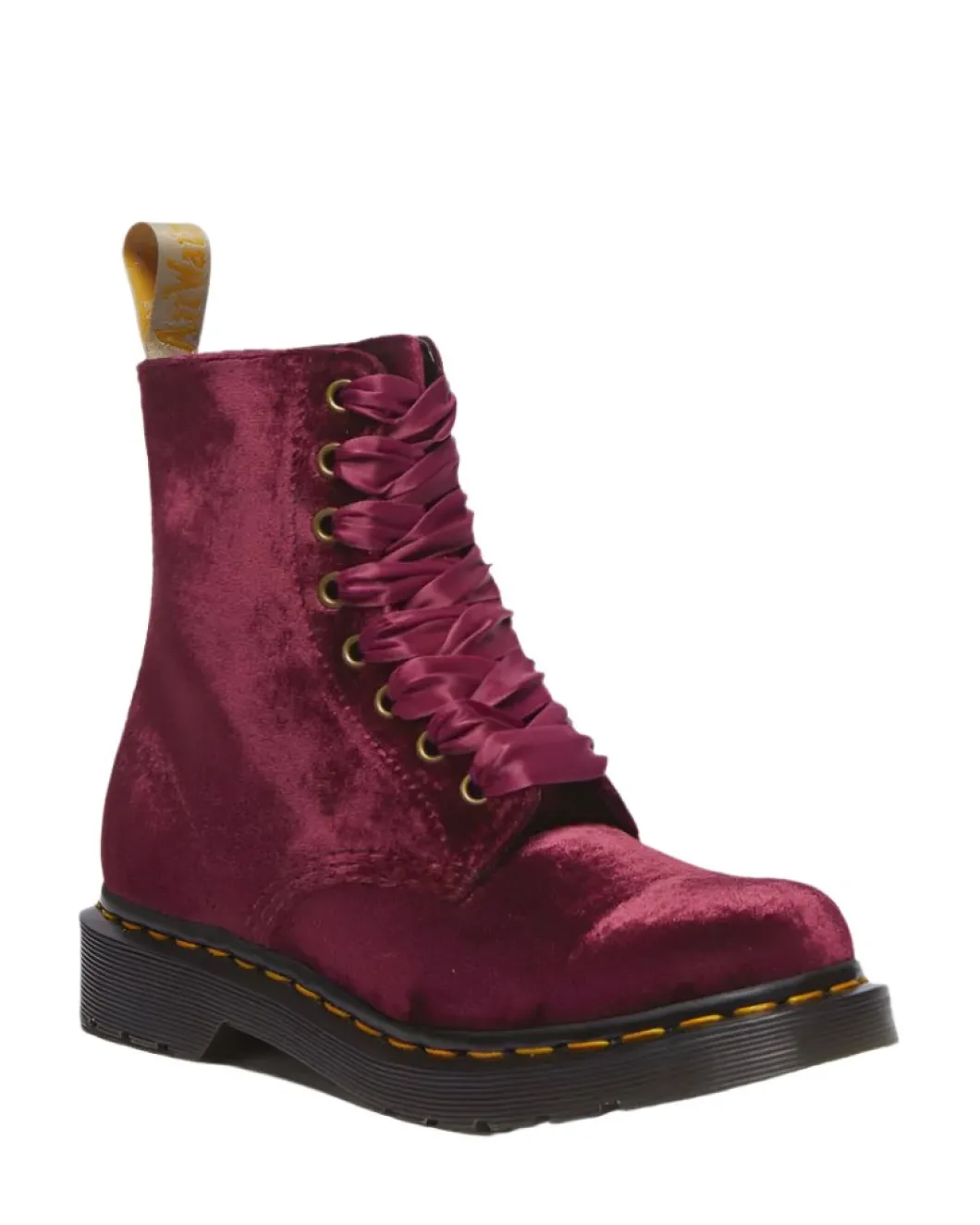 Dr Martens Vegan 1460 Pascal 8 Eye Cherry Boot Red Velvet
