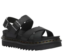 Dr Martens Voss II Cross Strap Sandal Black Hydro