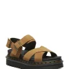 Dr Martens Voss II Cross Strap Tan Suede Sandal