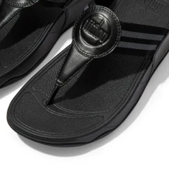 Fitflop Walkstar All Black Toe Post Sandal