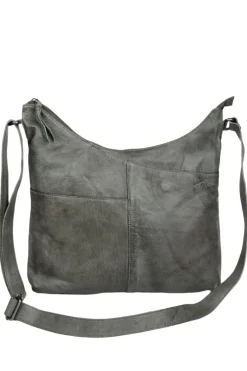 In Leatherz Susan Leather Crossbody Bag BL70 C.Black