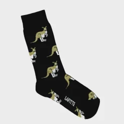 Lafitte Kangaroo Black Socks