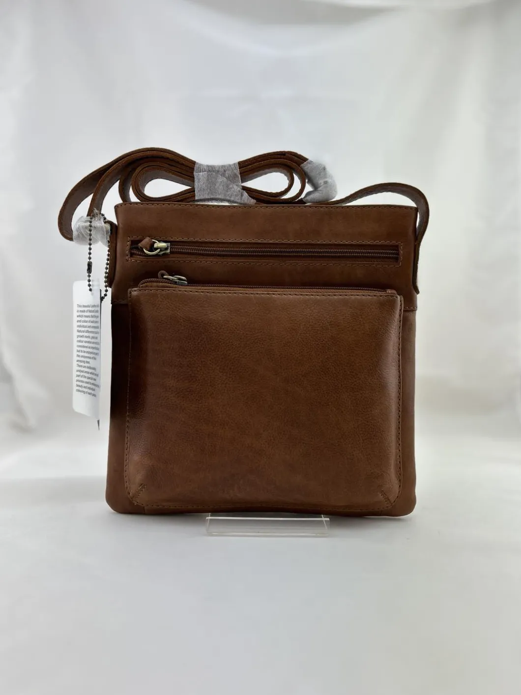 Modapelle 6807 Soft Leather Crossbody Bag Tan