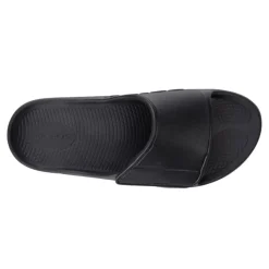 OOFOS Mens Ooahh Sport Adjustable Black Slide
