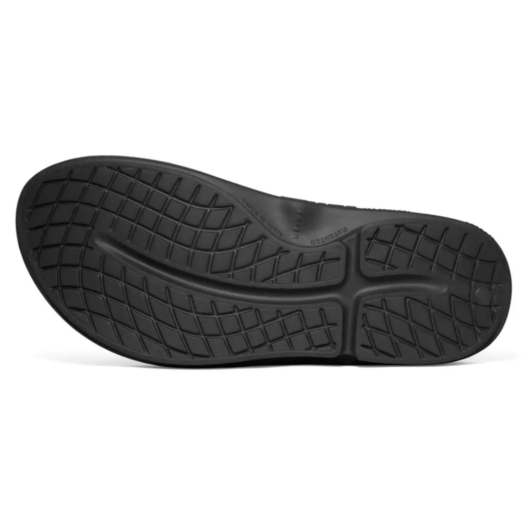 OOFOS Mens Ooriginal Thong Black