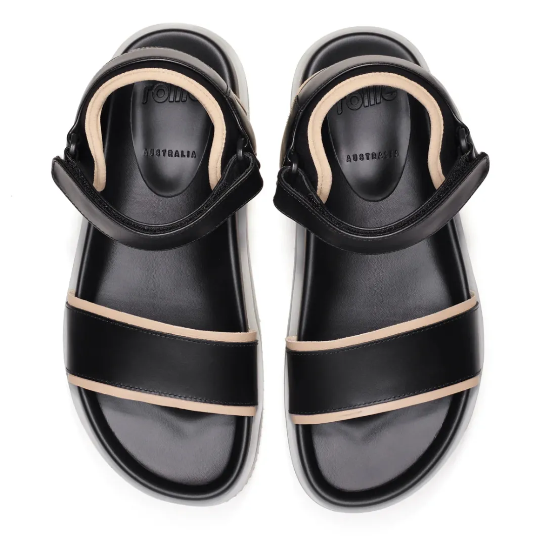 Rollie Ace Sandal Black Latte