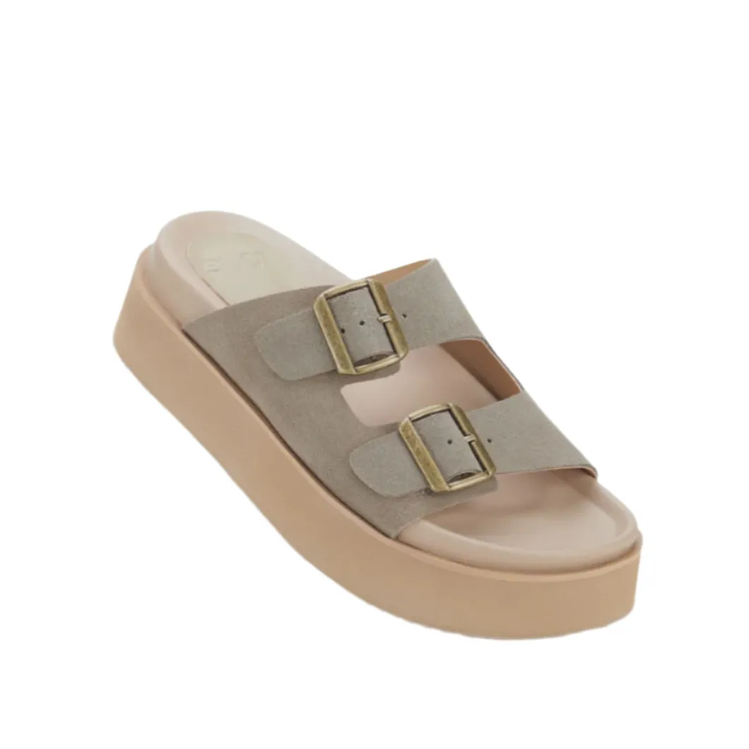 Rollie Ace Slide Taupe Suede