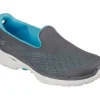Skechers Go Walk 6 Cosmic Force Charcoal Aqua