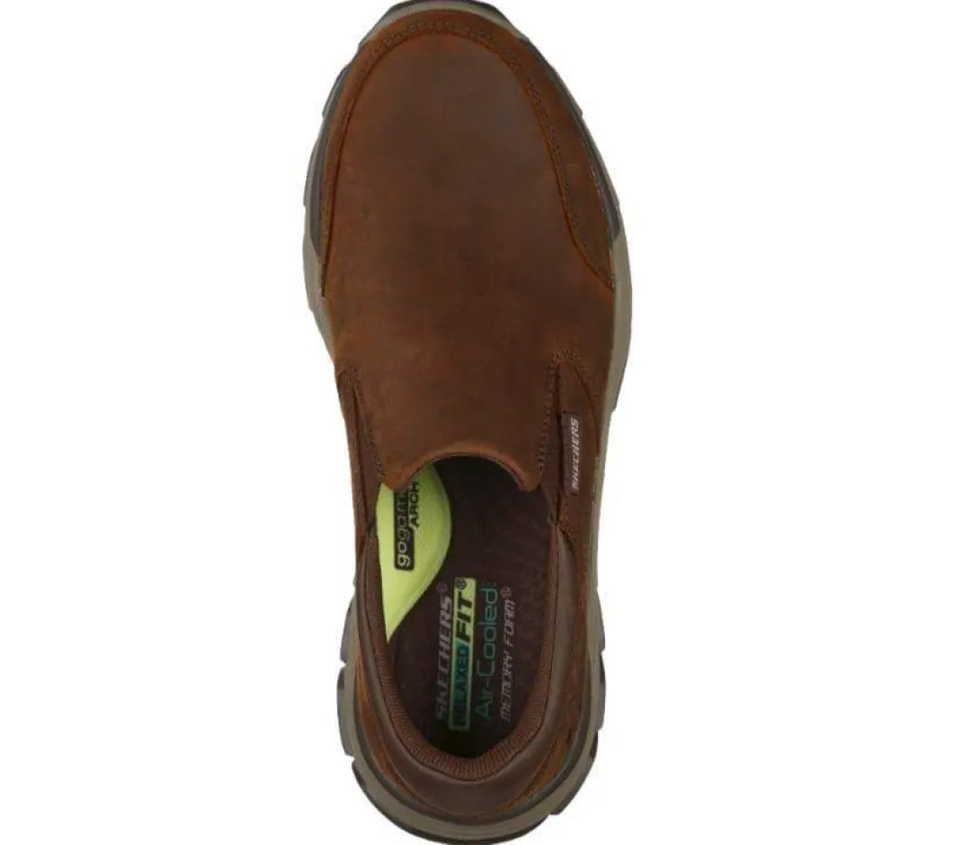 Skechers Mens Relaxed Fit Respected Callum Dark Brown