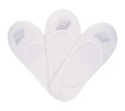 Skechers 3PK Mens Microfiber Liner White Socks