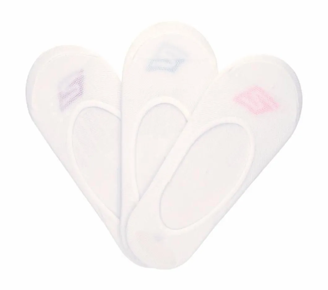 Skechers 3PK womens Microfiber Terry Liner White Socks