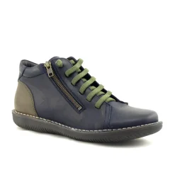 Zeta Madge Navy Khaki Combo Boot